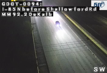 I-85 before Shallowford Rd