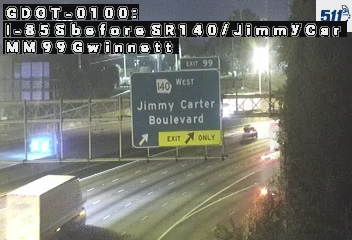 I-85 before SR140/Jimmy Carter Blvd