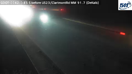 I-85 before US23/Clarimont Rd