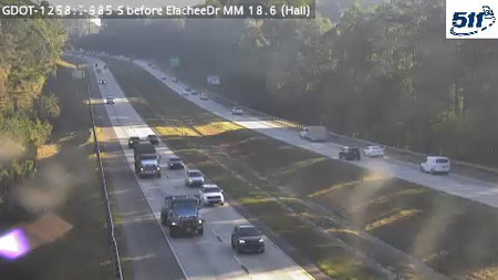 I-985 before Elachee Dr