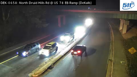 N Druid Hills Rd at US 78 EB Ramp