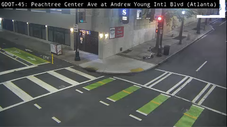 Peachtree Center Ave at Andrew Young Blvd