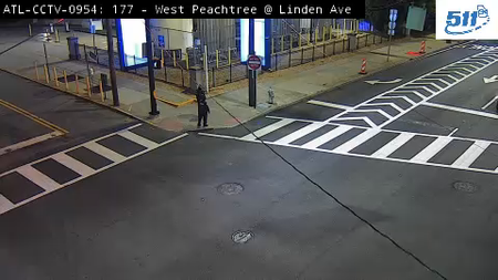 West Peachtree St at Linden Ave