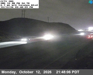 I-10 at 0.7 mi west of Yucaipa Blvd