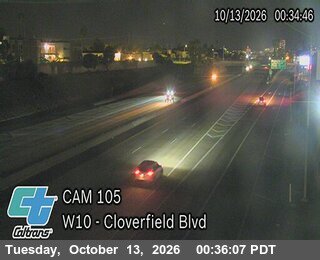 I-10 at East of Cloverfield Blvd