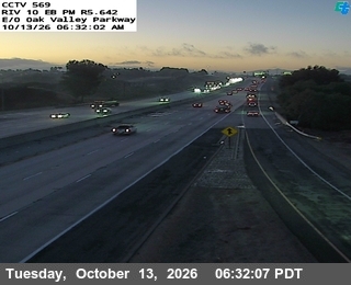 I-10 at East of Oak Valley Parkway