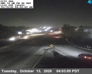 I-10 at Live Oak Canyon Rd WB
