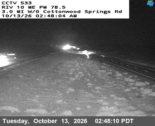 I-10 at West of Cottonwood Springs Road