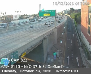 I-110 at South of Exposition Blvd