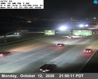 I-15 at 0.1 Miles S of I-210