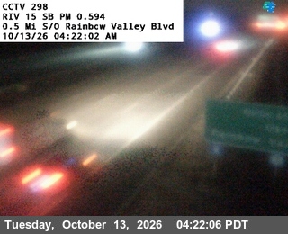 I-15 at 0.5 mi south of Rainbow Valley Truck Inspection Station