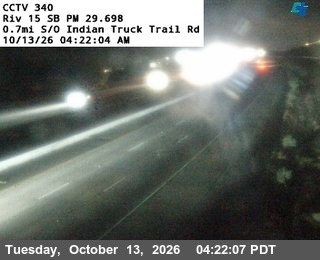 I-15 at 0.7 Miles South of Indian Truck Trail Road