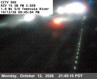 I-15 at 1.0 mi south of Temecula River