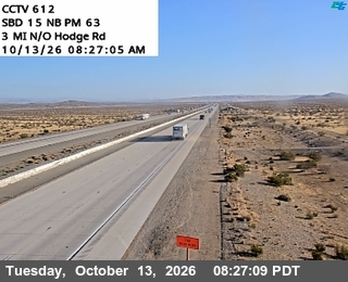 I-15 at 3mi north of Hodge
