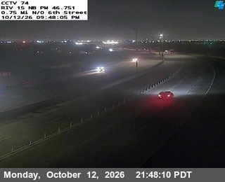 I-15 at .75mi North of 6th Street