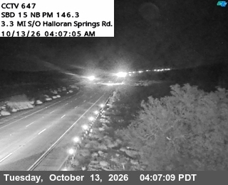 I-15 at Halloran Wash