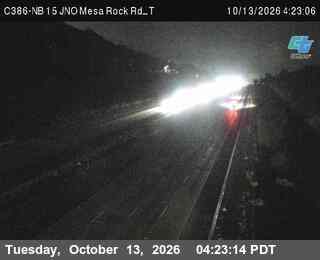 I-15 at Just north of Mesa Rock Rd