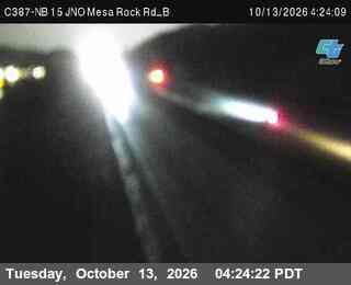 I-15 at Just north of Mesa Rock Rd