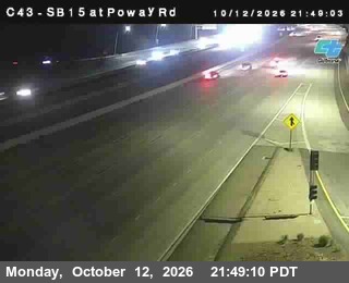 I-15 at Just South of Poway Road