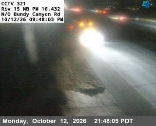 I-15 at North of Bundy Canyon Road
