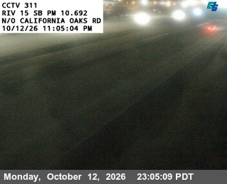 I-15 at North of California Oaks Road