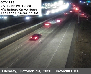 I-15 at North of Railroad Canyon Road