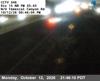 I-15 at North of Temescal Canyon Road