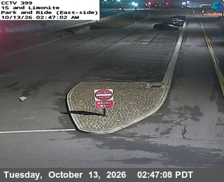 I-15 at Park and Ride East
