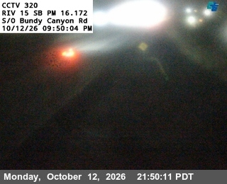 I-15 at South of Bundy Canyon Road