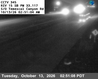 I-15 at South of Temescal Canyon Road