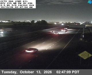 I-215 at 0.5 Miles South of Cactus Avenue