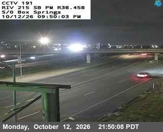 I-215 at South of Box Springs Road