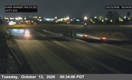 I-405 at South of Warner Avenue