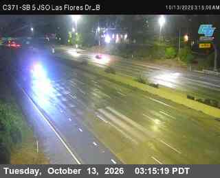 I-5 at Just south of Las Flores Dr B
