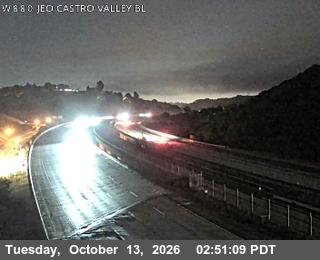 I-580 at Just east of CASTRO VALLEY BL
