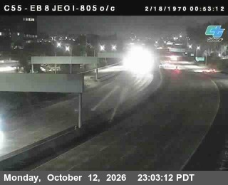 I-8 at Just East of I-805