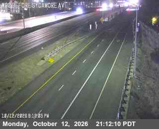 I-80 at Before Sycamore Avenue