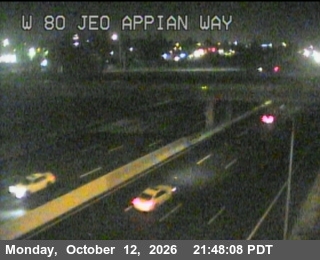 I-80 at Just East of Appian Way