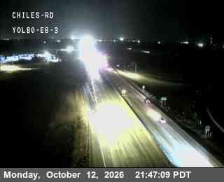 I-80 at Just east of Chiles Rd EB 3