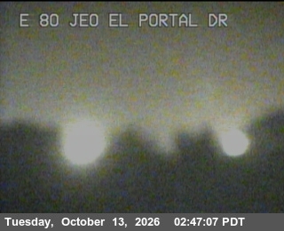 I-80 at Just East of El Portal Drive
