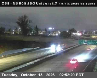I-805 at I-805 Just South of University