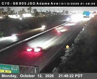 I-805 at Just South of Adams Ave