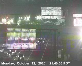 I-880 at Just south of MARINA BL
