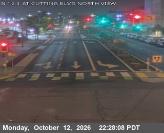 SR-123 at Cutting Blvd - Looking North