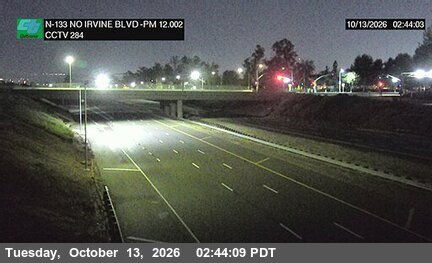 SR-133 at SR-133 (284): North of Irvine Boulevard Overcross