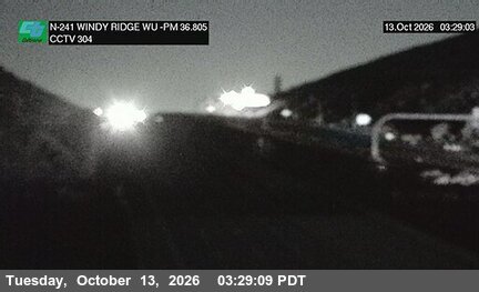 SR-241 at 1200 Meters North of Windy Ridge Wu Toll Plaza