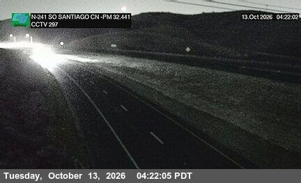 SR-241 at 230 Meters south of Santiago Canyon Road Overcross