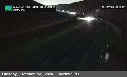 SR-241 at 2600 Meters North of Santiago Canyon Road Overcross