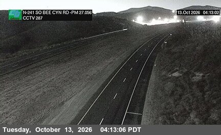 SR-241 at 750 Meters south of Bee Canyon Road