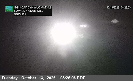 SR-241 at Oak 2000 Meters South of Windy Ridge Toll Plaza